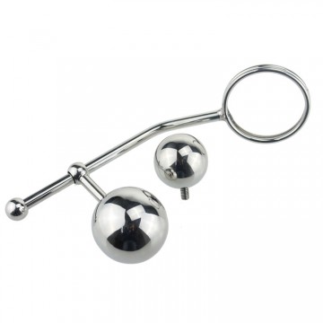 Stainless steel double ball anal hook Stainless steel double ball anal hook
